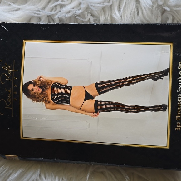 NEW Rene Rofe 3 Piece Lingerie - Picture 1 of 7